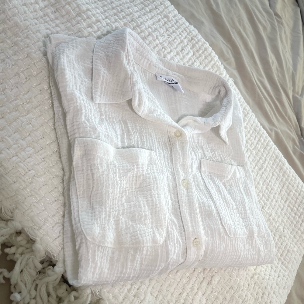 Calvin Klein Linen Button Up